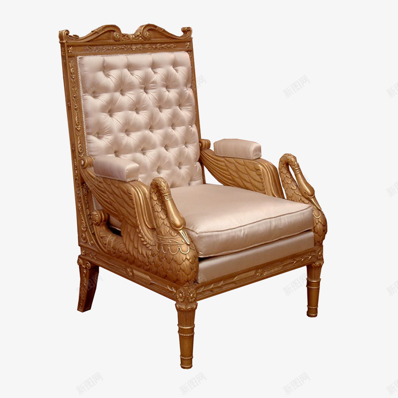 实物奢华丝绸椅子png免抠素材_新图网 https://ixintu.com 华丽 椅子 欧式 沙发