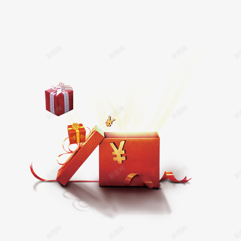 开启的礼盒psd免抠素材_新图网 https://ixintu.com 打开的礼盒 礼品盒 礼盒