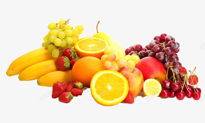水果拼图png免抠素材_新图网 https://ixintu.com 健康 新鲜 水果 维生素
