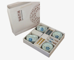 碗筷礼盒素材