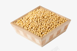 豆制品原料一盘黄豆摄影高清图片