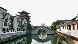 三河古镇风景图三素材