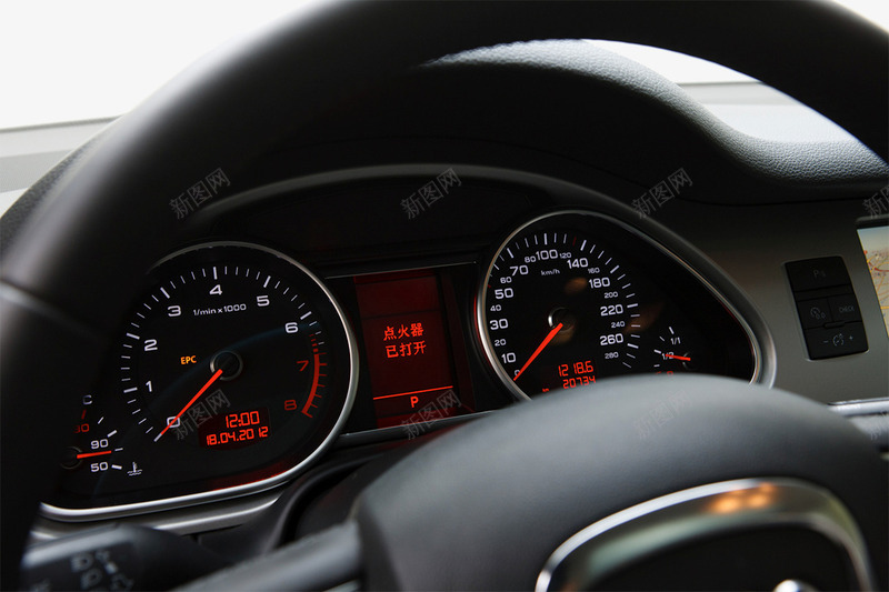 汽车仪表盘png免抠素材_新图网 https://ixintu.com 汽车仪表盘 液晶显示屏 转速表 速度表