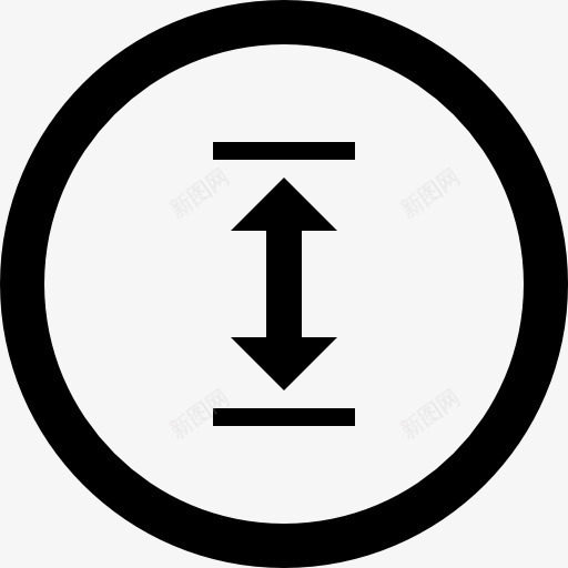垂直双箭头的圆形按钮图标png_新图网 https://ixintu.com metrize 双 双箭头 圆圈 垂直 底部的象征 箭头 顶部