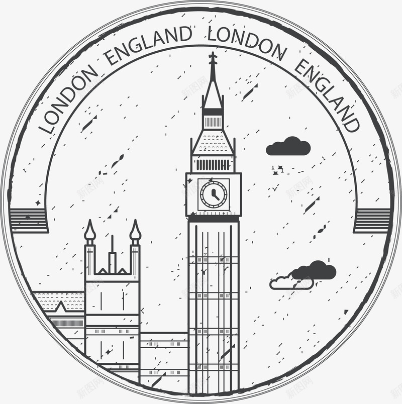 英国伦敦大笨钟png免抠素材_新图网 https://ixintu.com 大笨钟 旅游纪念 纪念邮票 英国