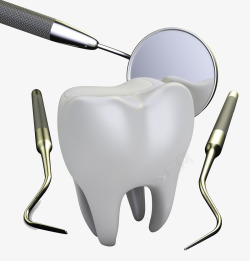 精准医学模型牙齿检查高清图片