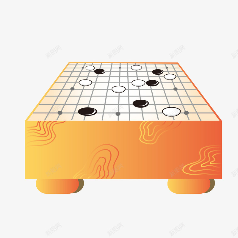 围棋模型png免抠素材_新图网 https://ixintu.com 下棋 围棋 棋盘 模型 黑白棋