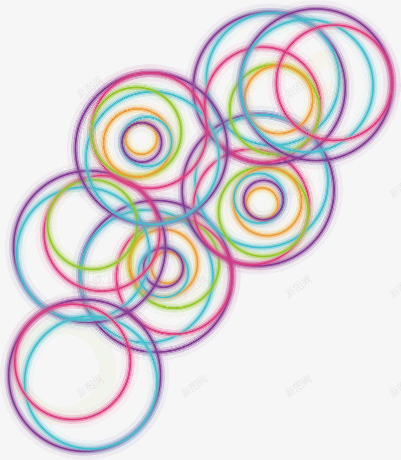 手绘圆环png免抠素材_新图网 https://ixintu.com 圆圈 圆环 手绘 涂鸦
