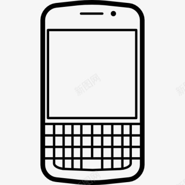 流行的手机模型黑莓Q10图标图标
