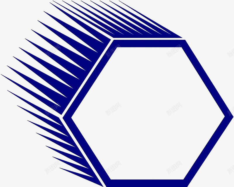 六边形png免抠素材_新图网 https://ixintu.com 六边形素材 多边形 数学模型 蓝色六边形