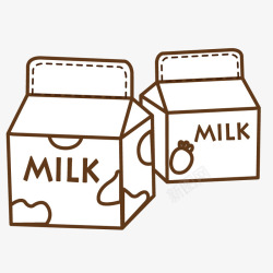 产品外包装牛奶包装盒子高清图片