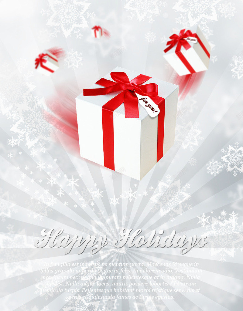 圣诞节日礼物盒子海报psd免抠素材_新图网 https://ixintu.com 圣诞节 海报 礼物 礼盒 节日