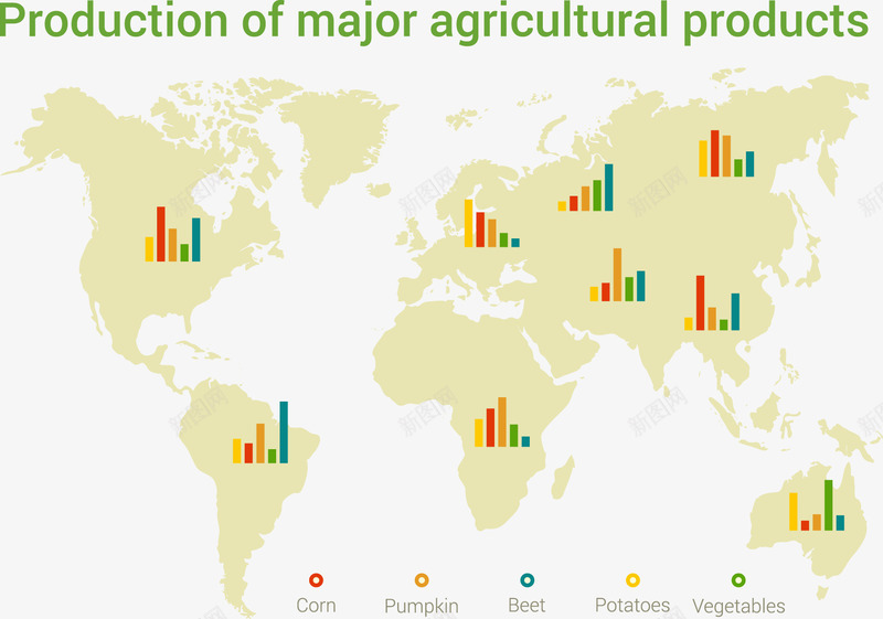 主要农产品生产分布信息图表png免抠素材_新图网 https://ixintu.com 农产品信息图表 创意信息图表 地图形状 数据分析