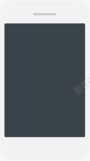 手绘灰色手机模型png免抠素材_新图网 https://ixintu.com 手机 模型 灰色