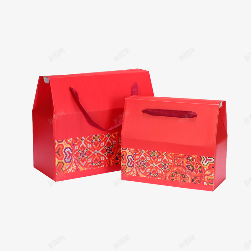 红色礼盒实物图png免抠素材_新图网 https://ixintu.com 包装和 礼品盒 礼盒设计 签到礼 红色礼盒 结婚礼盒 见面礼