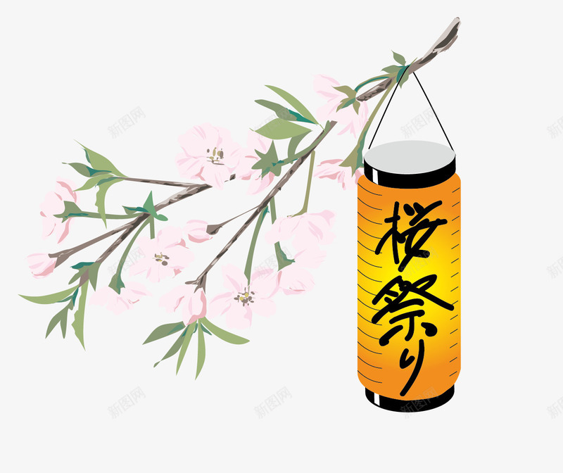 日本梅祭png免抠素材_新图网 https://ixintu.com 日本 日本祭祀活动 梅祭 梅花 灯笼