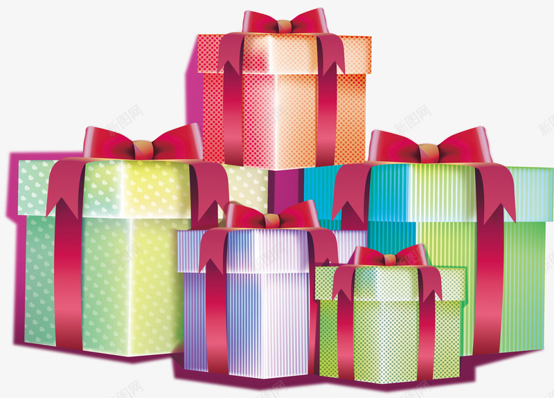 精美的礼物堆png免抠素材_新图网 https://ixintu.com 一堆礼盒 彩色的礼物 生日礼物 矢量png 礼物盒 送礼物