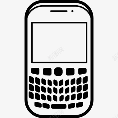 黑莓手机流行的模型曲线图标图标