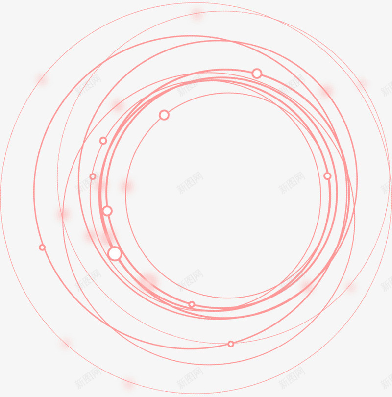 创意手绘合成红色的圆圈效果png免抠素材_新图网 https://ixintu.com 创意 合成 圆圈 圆圈效果 效果 红色