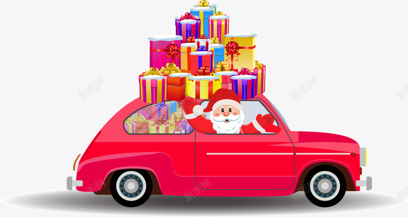 圣诞节各式圣诞礼物png免抠素材_新图网 https://ixintu.com 各式礼盒 喜庆 圣诞礼物 圣诞老人 圣诞节礼物 红色汽车