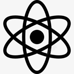 原子核物理科学的象征图标高清图片