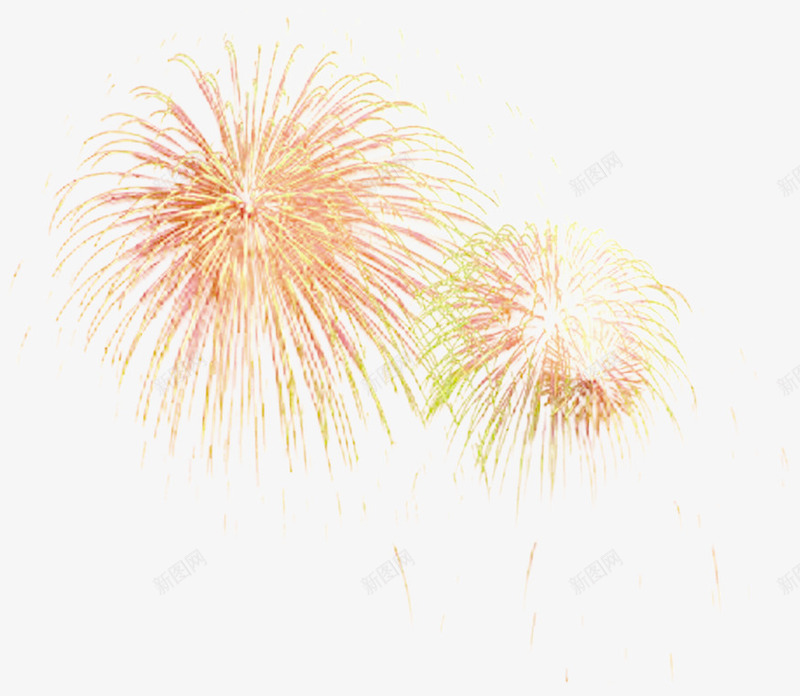 炫光烟火png免抠素材_新图网 https://ixintu.com 元宵节 彩色 烟花 节日素材