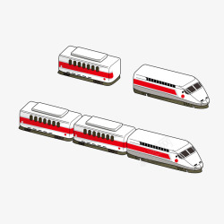 白色高铁矢量图素材