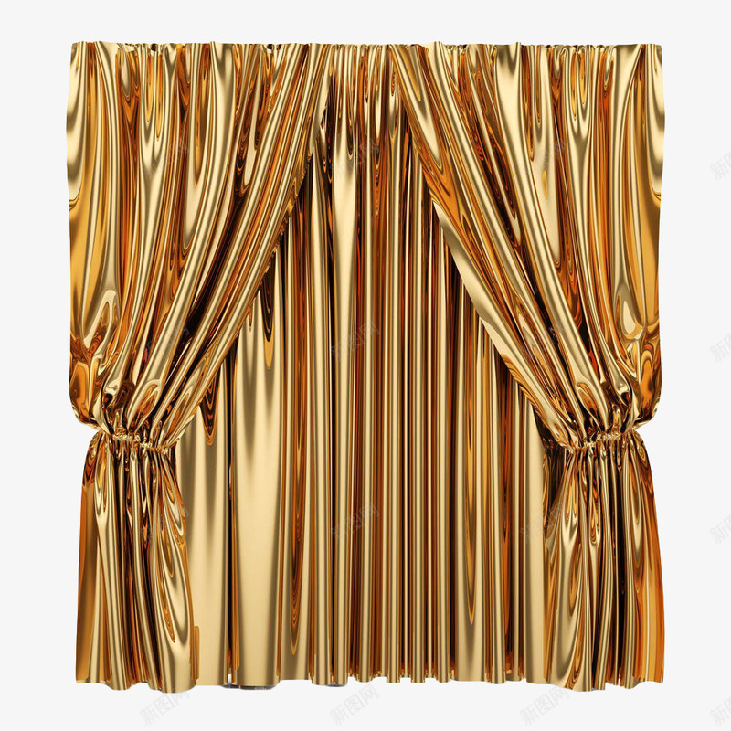 金色绸布窗帘png免抠素材_新图网 https://ixintu.com 丝绸 布 布料 窗帘 绸缎 金色 金色绸缎