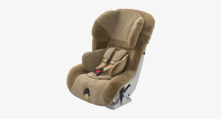 白棕色汽车座椅棕色座套舒适儿童汽车座椅高清图片