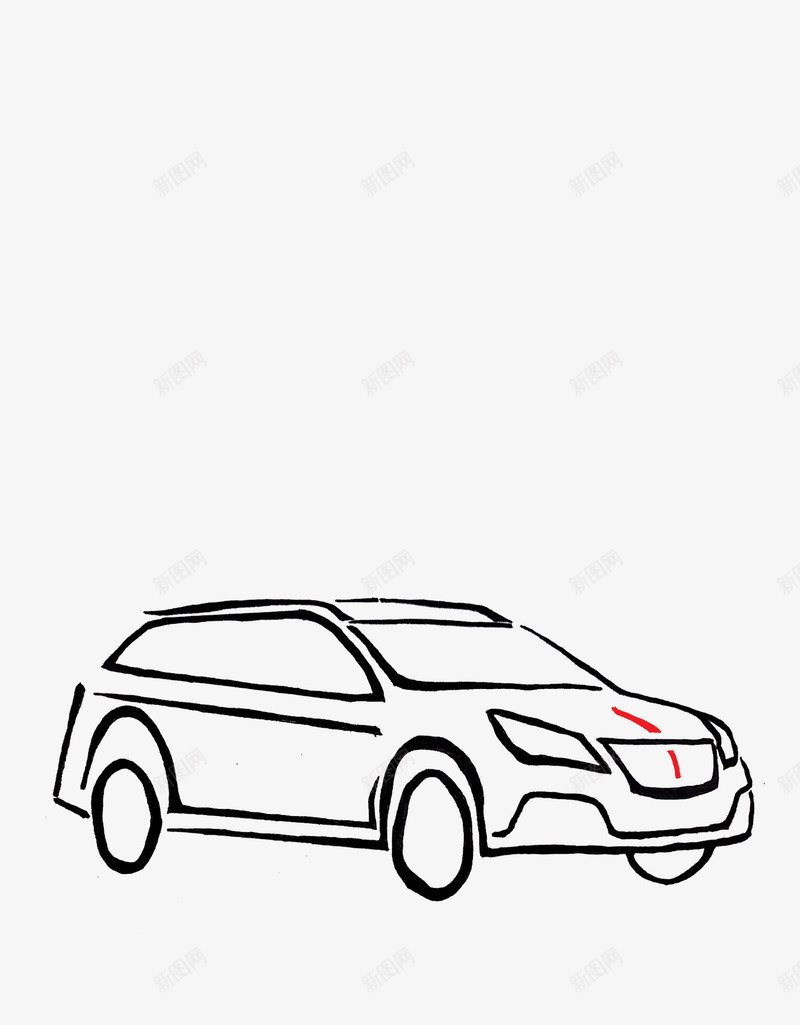 红旗汽车剪影轮廓图标png_新图网 https://ixintu.com 元素 剪影 单一 汽车 轮廓