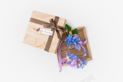 精美的礼盒鲜花素材