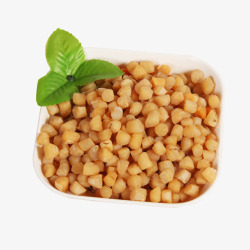 饱满果仁颗粒干贝菜肴高清图片