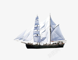 工艺品帆船素材