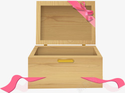 打开木质打开的木质礼盒高清图片