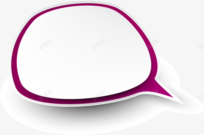紫色圆圈框架png免抠素材_新图网 https://ixintu.com 免抠PNG 图案 圆圈 对话框 框架 紫色 边框纹理