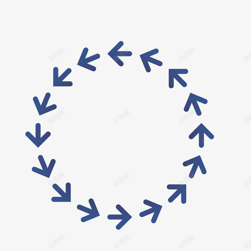 蓝色圆圈循环箭头png免抠素材_新图网 https://ixintu.com 圆圈 循环 箭号 箭头 蓝色