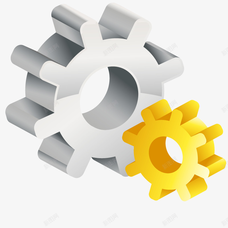 3D齿轮模型png免抠素材_新图网 https://ixintu.com 3d模型 创意 商业 商务链 工具 抽象 灰色齿轮 金融 黄色齿轮 齿轮 齿轮模型