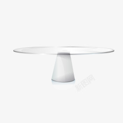 单人桌模型透明玻璃桌子模型高清图片