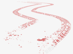 痕迹汽车红色痕迹小汽车图标高清图片