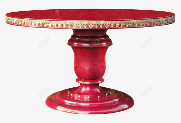 欧式高雅的贵气的餐桌png免抠素材_新图网 https://ixintu.com 手绘玄关素材 模型 红色 西餐餐桌 高贵