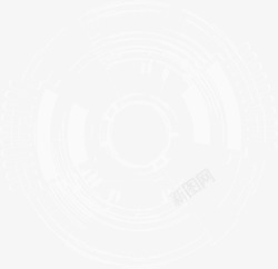 手绘灰色圆圈素材