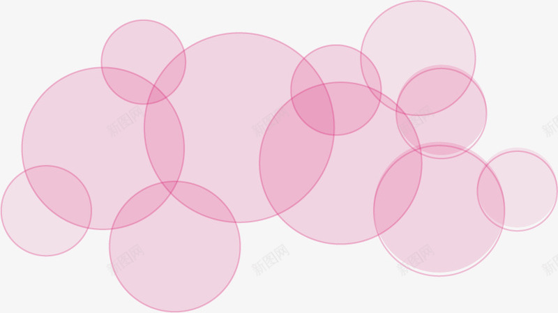 卡通圆圈矢量图ai免抠素材_新图网 https://ixintu.com 卡通 圆圈 粉色 矢量图