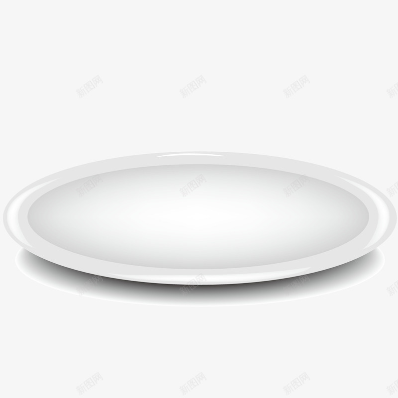 艺术餐饮容器盘子png免抠素材_新图网 https://ixintu.com 器皿 手绘 模型 白色盘子 绘画 装饰