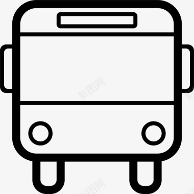 创意黑色公交车图标图标