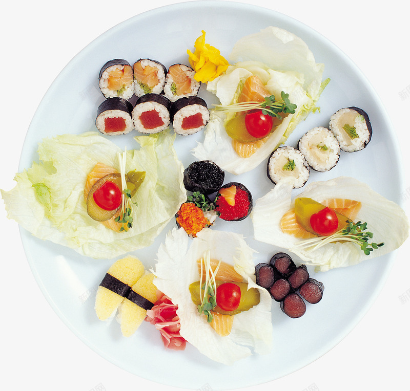 年夜团圆饭png免抠素材_新图网 https://ixintu.com 团圆饭 寿司海苔日本料理 食物 饭