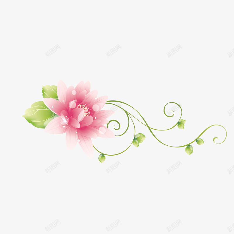 花朵png免抠素材_新图网 https://ixintu.com 小花 粉红色的花 花 花朵 鲜花