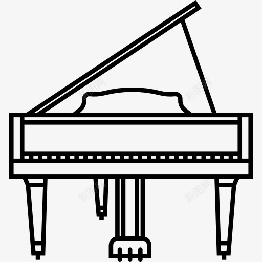 钢琴图标png_新图网 https://ixintu.com 键 键盘乐器 音乐键