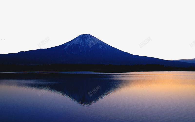 富士山夕照png免抠素材_新图网 https://ixintu.com 免抠素材 名山风景 夕阳景色 富士山 日本风景