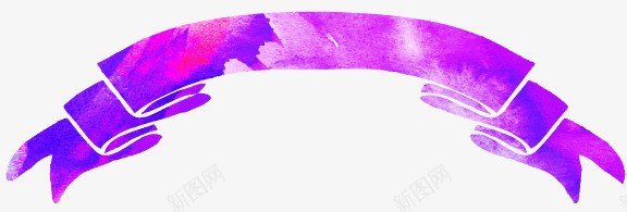 紫色丝带条幅矢量图ai免抠素材_新图网 https://ixintu.com 丝带 条幅 梦幻 水彩 浪漫 紫色 矢量图