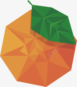 折纸水果创意抽象水果柚子高清图片